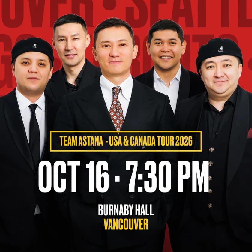 Team Astana in Vancouver