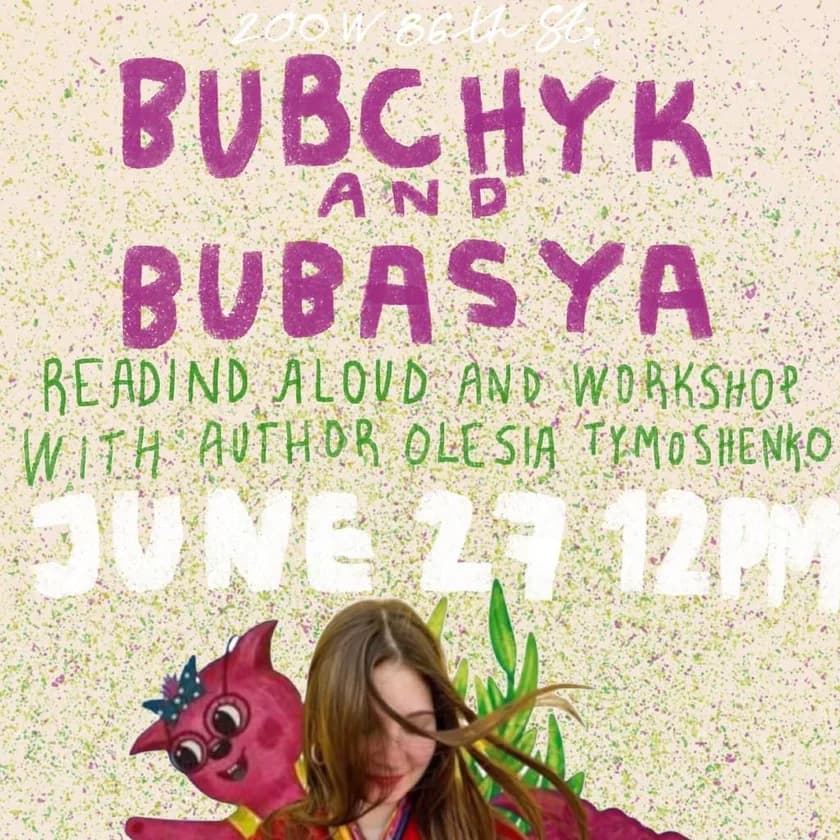 Bubchyk and Bubasya. Reading Aloud and Workshop in New York