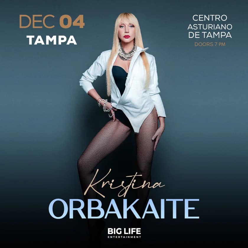 Kristina Orbakaite in Tampa