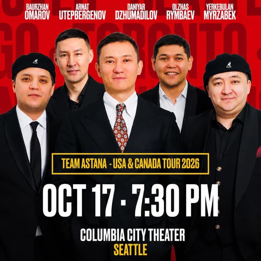 Team Astana in Seattle