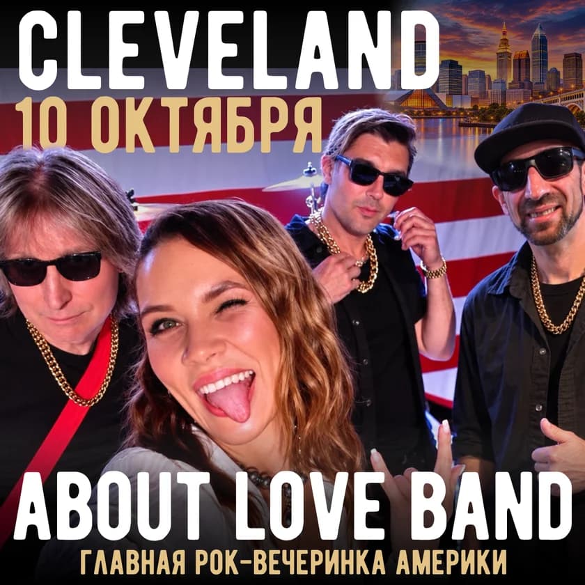 About Love Band - главная рок-вечеринка Америки - в КЛИВЛЕНДЕ! в Кливленде