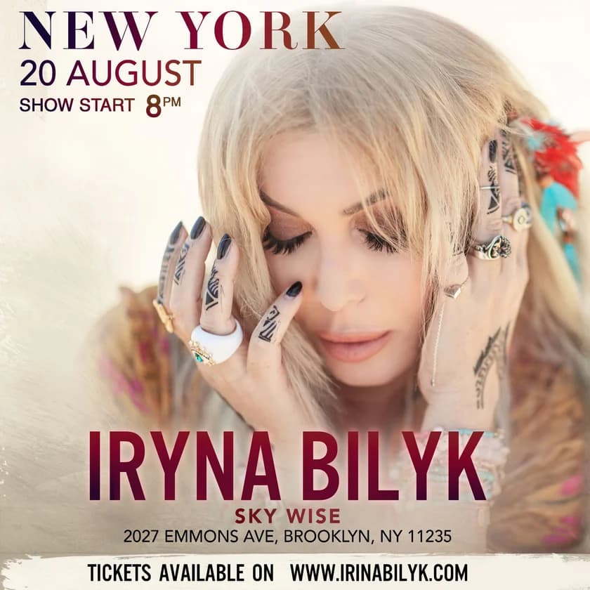 Iryna Bilyk in New York