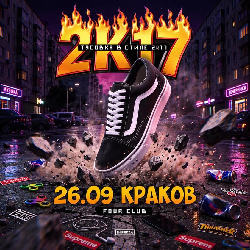 PARTY IN THE STYLE OF 2K17 | KRAKOW in Kraków