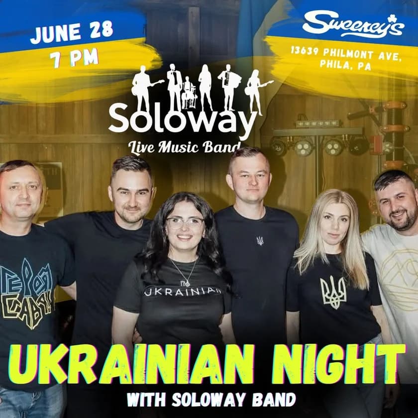 УКРАЇНСЬКА НІЧ З SOLOWAY BAND in Philadelphia