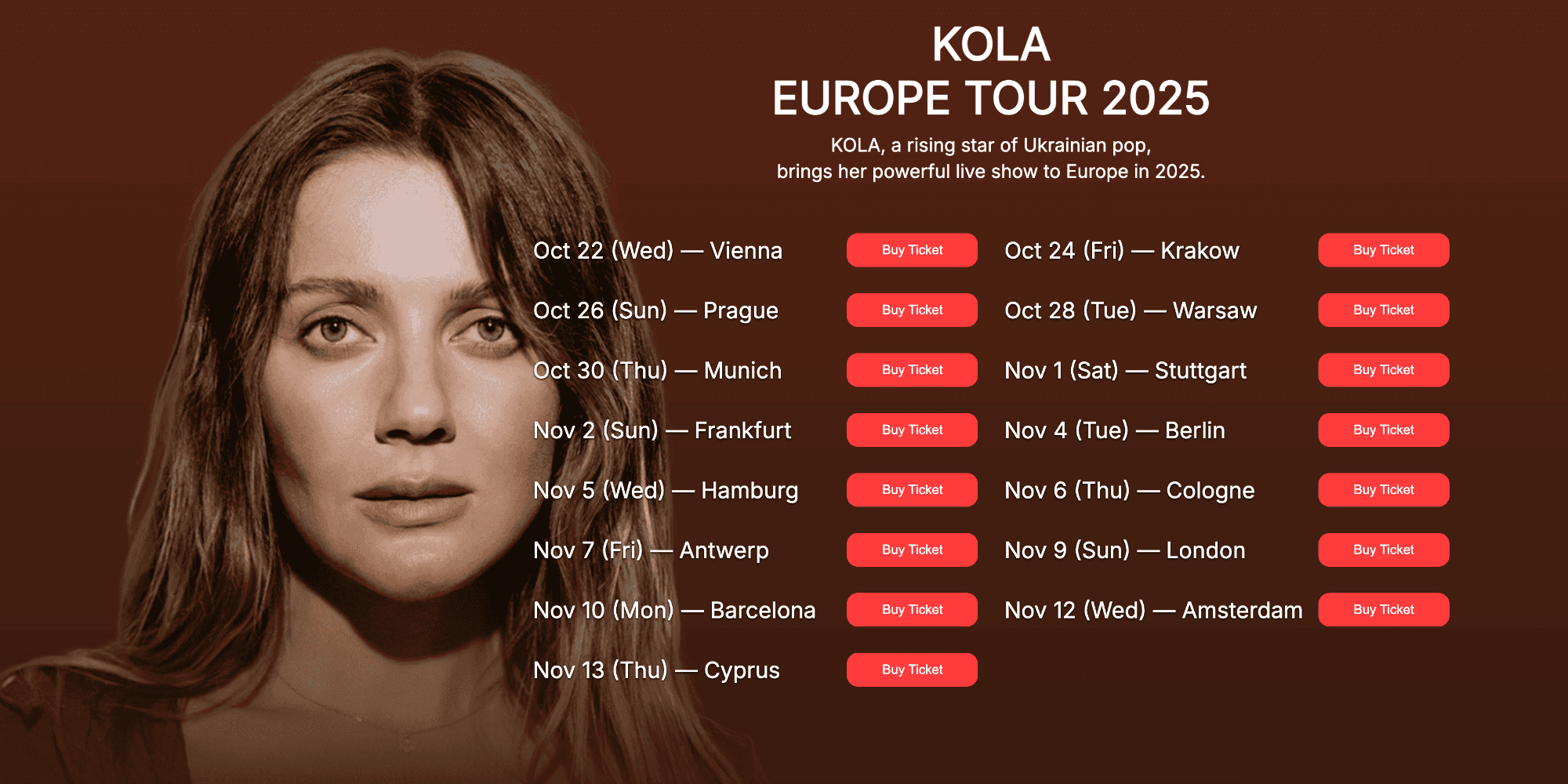 KOLA EUROPEAN TOUR